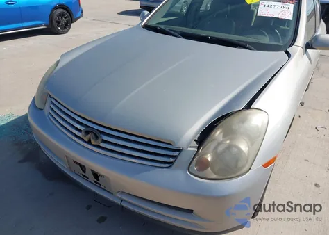 2003 Infiniti G35 Base W/6 Speed Manual z USA, uszkodzony, nr VIN JNKCV51EX3M333193